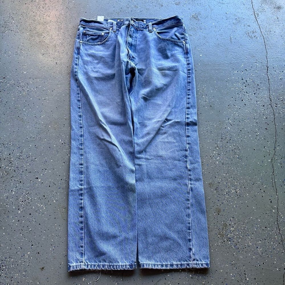 Levi's SilverTab Vintage Baggy Jeans W38 L32 Light Wash Frayed - Picture 3 of 8